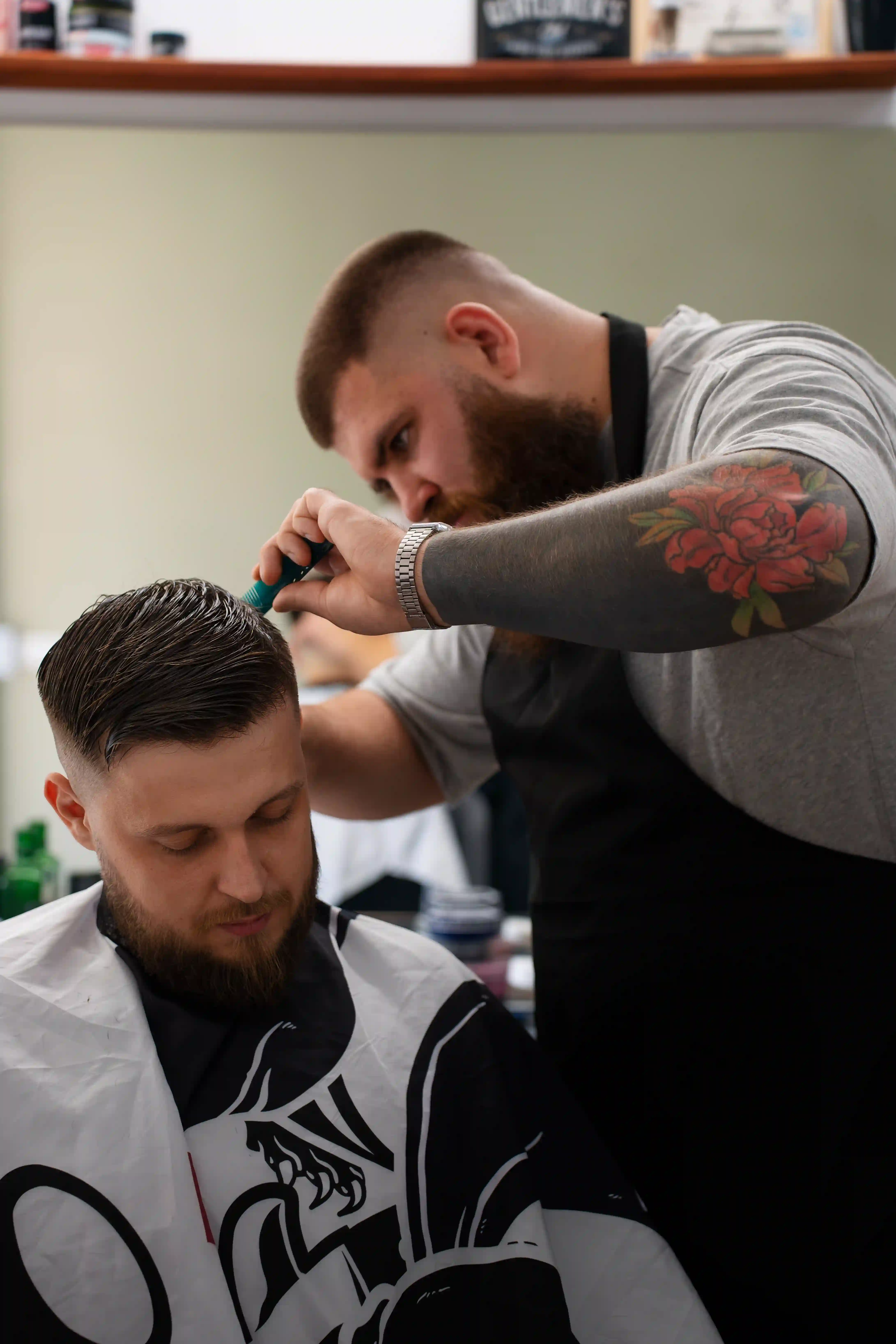 Detalhe da Barbearia Vitão